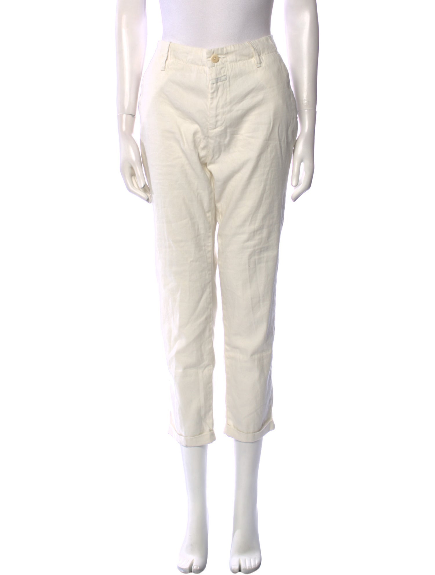 Closed Linen Straight Leg Pants