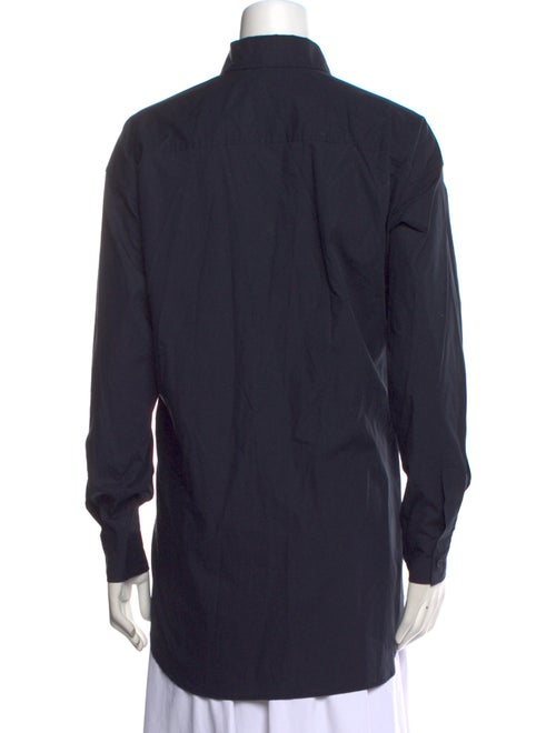 Closed Long Sleeve Button-Up Top