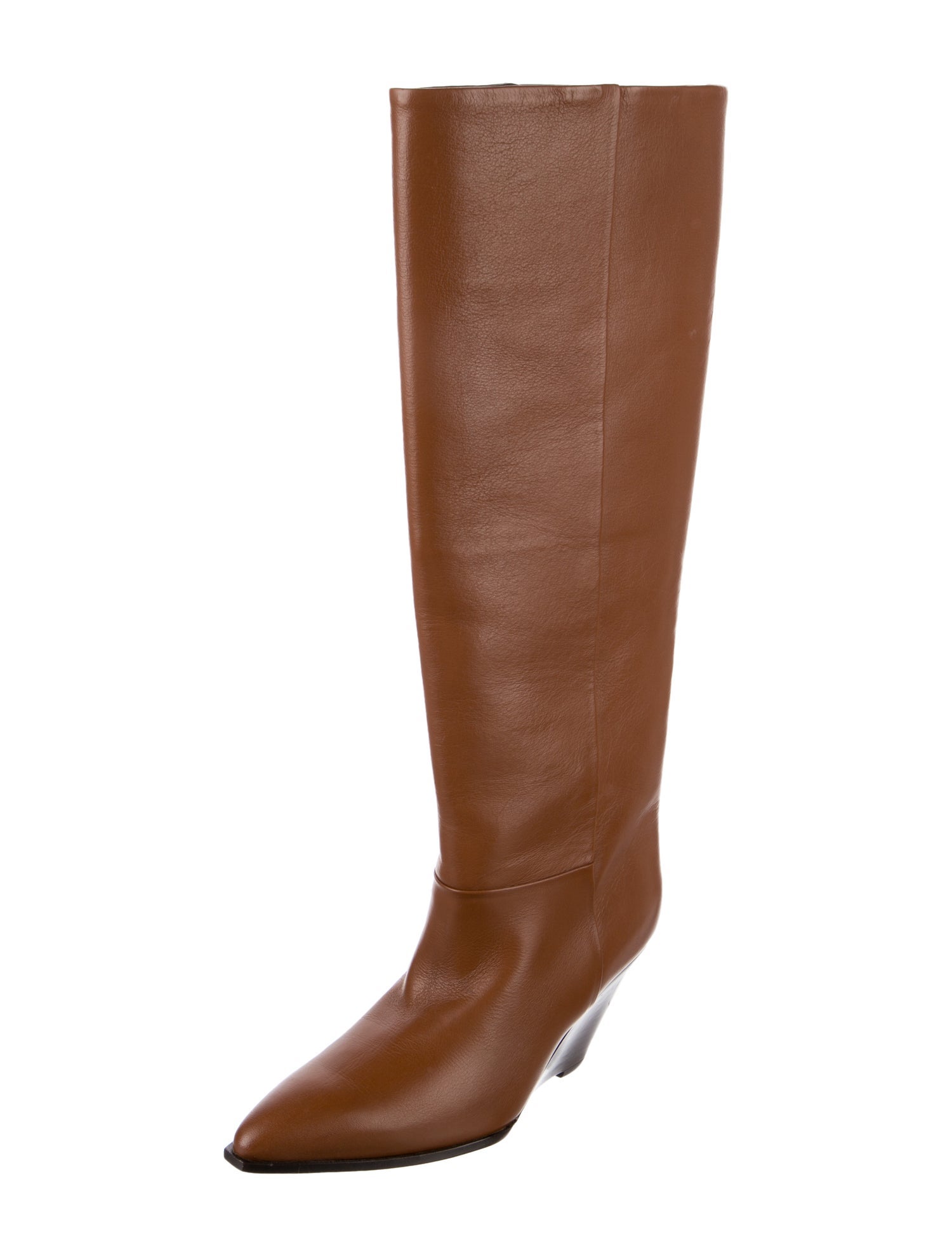 Closed Leather Riding Boots