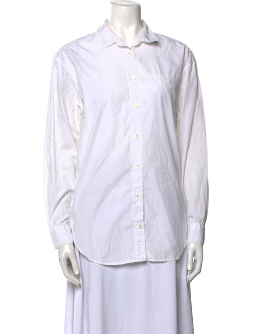 Closed Long Sleeve Button-Up Top