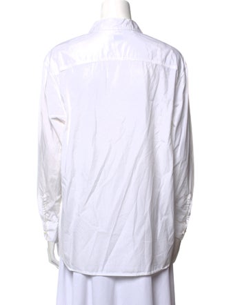 Closed Long Sleeve Button-Up Top