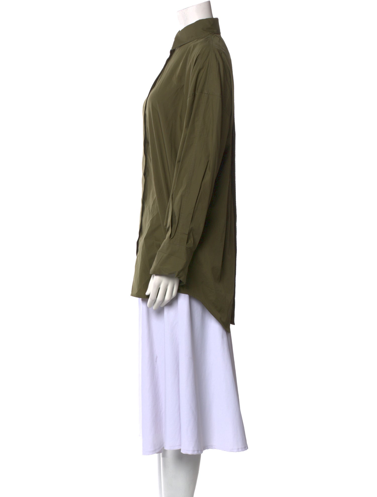 Closed Mock Neck Long Sleeve Sweatshirt