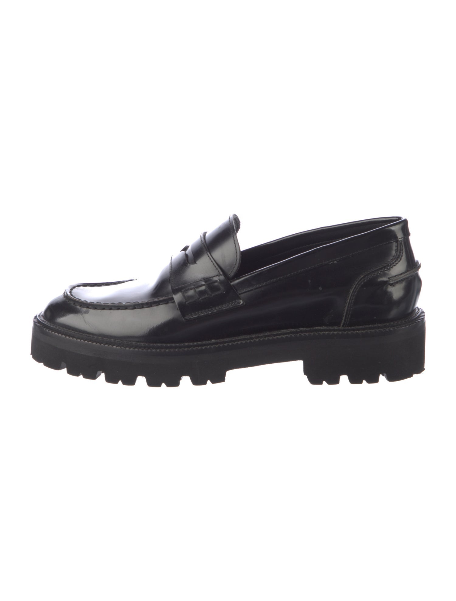Closed Patent Leather Loafers