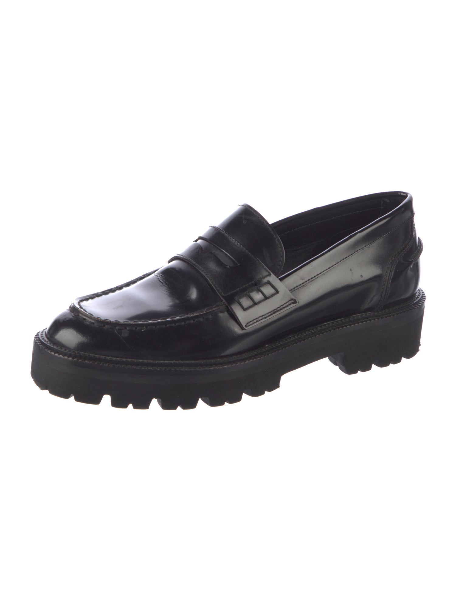 Closed Patent Leather Loafers