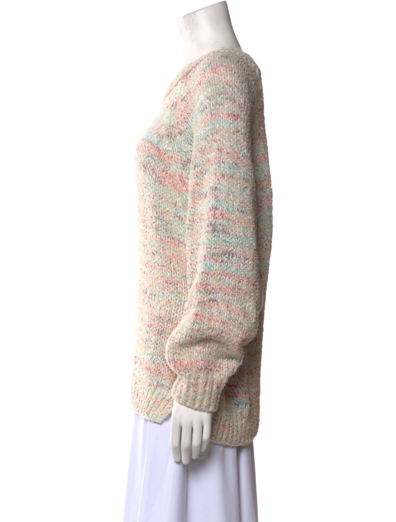 Closed Striped Crew Neck Sweater