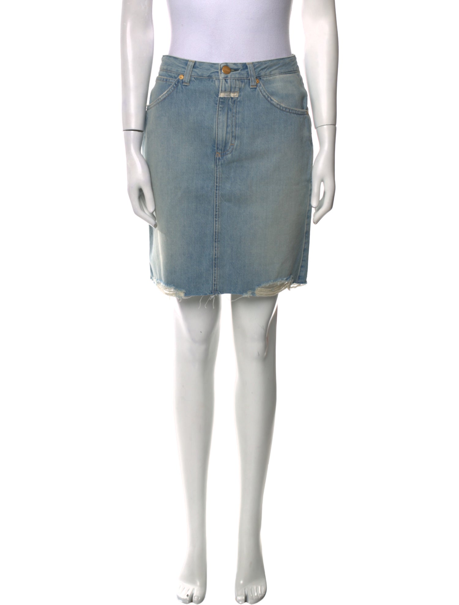 Closed Distressed Accents Mini Skirt
