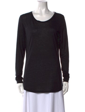 Closed Tops Scoop Neck Long Sleeve T-Shirt L