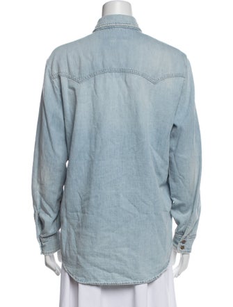 Closed Long Sleeve Button-Up Top