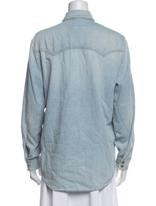 Closed Long Sleeve Button-Up Top