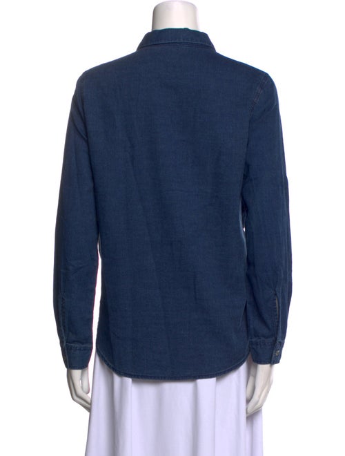 Closed Long Sleeve Button-Up Top