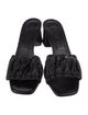 Closed Leather Slides