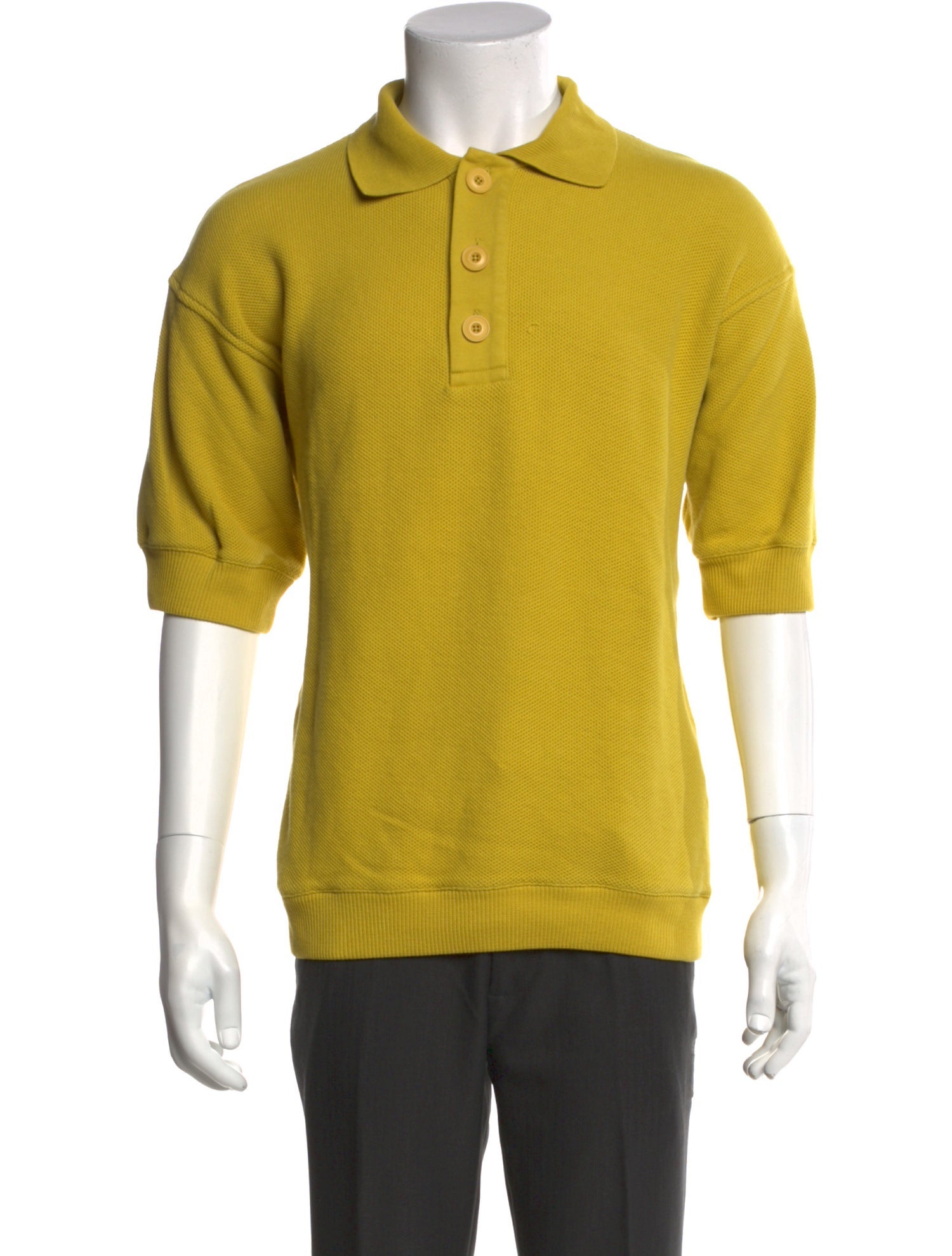 Closed Collar Short Sleeve Polo Shirt