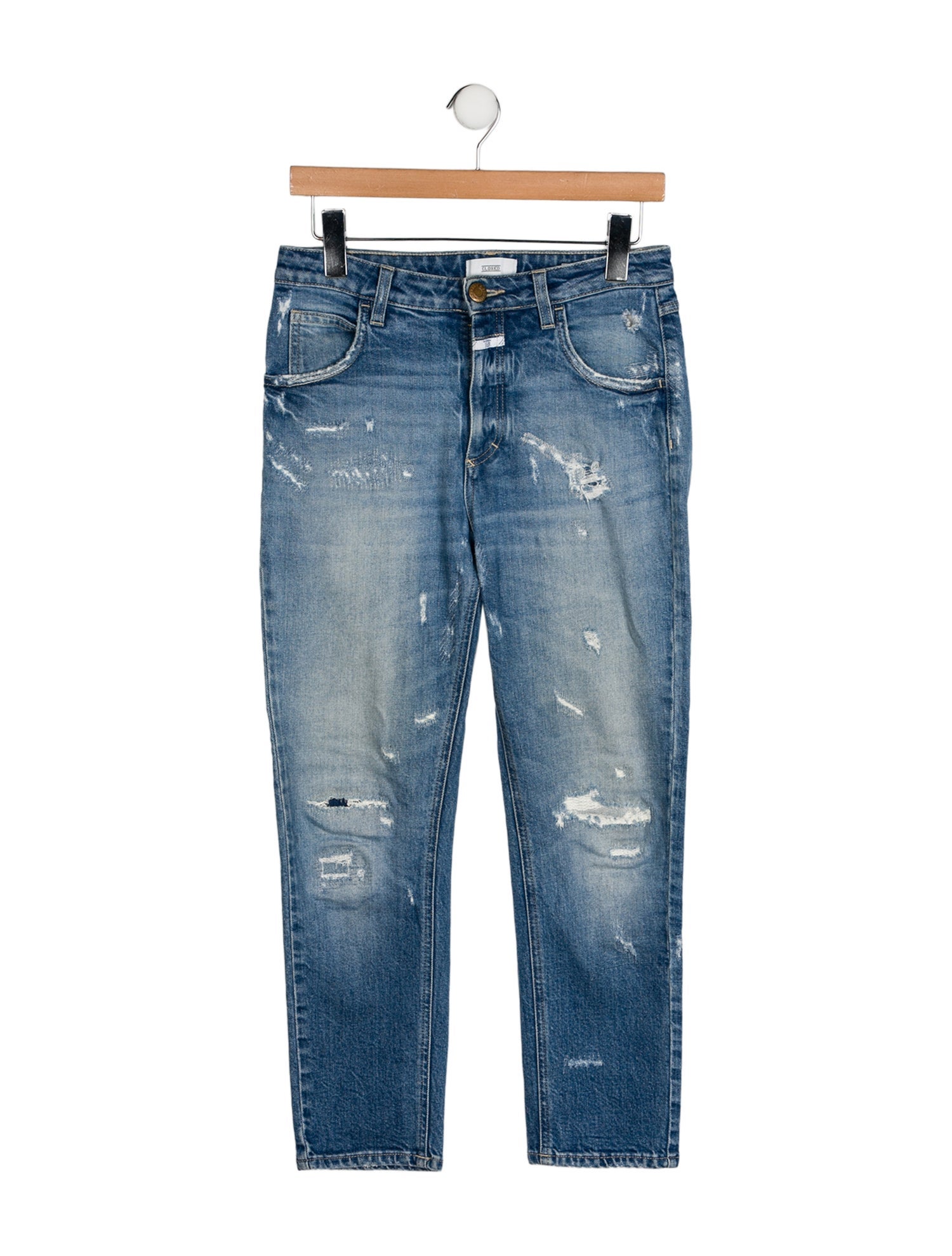 Closed Mid-Rise Straight Leg Jeans