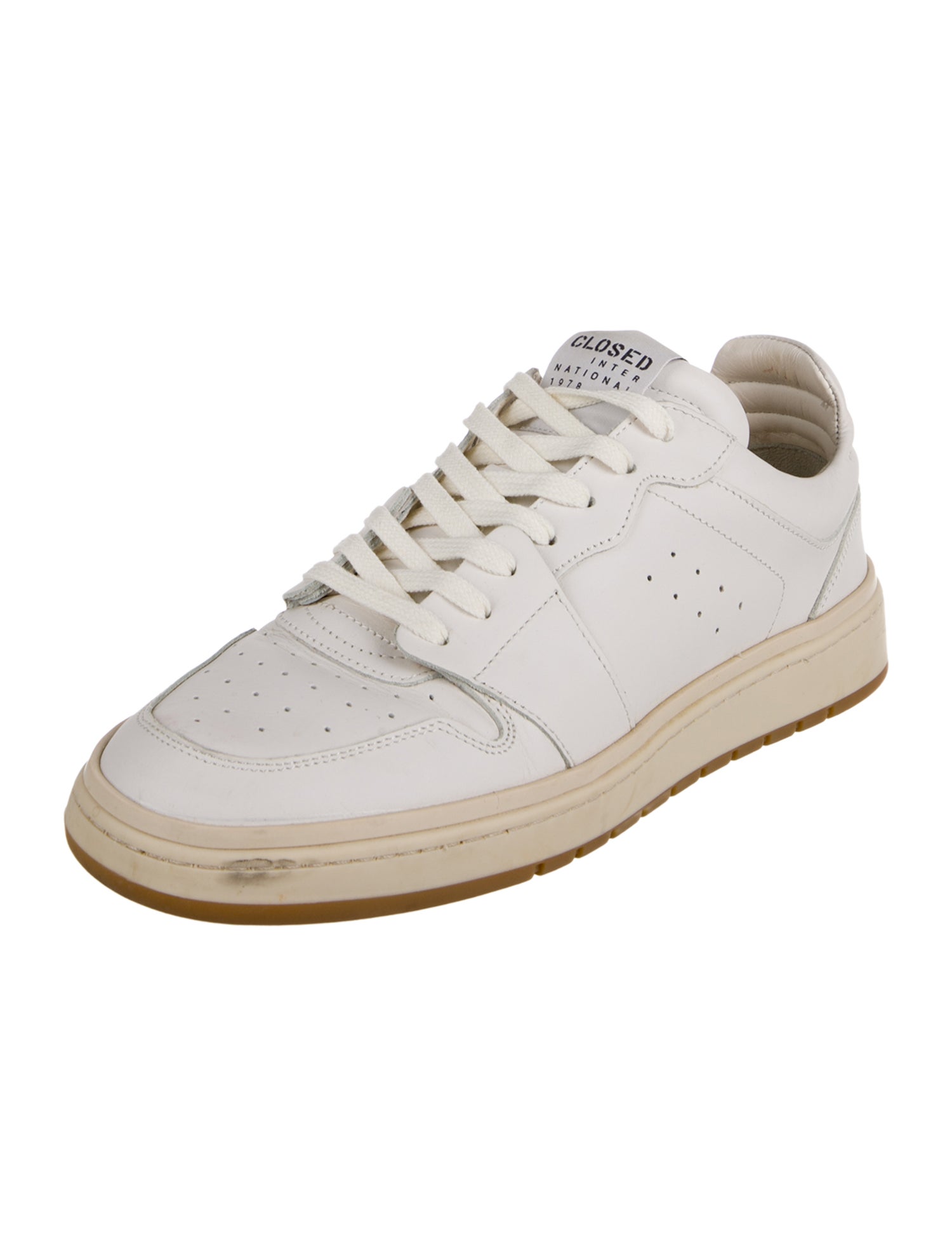 Closed Leather Sneakers
