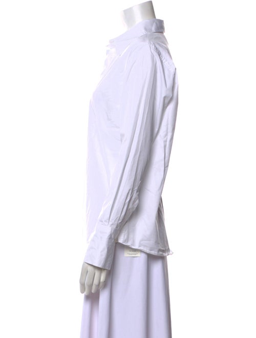 Closed Long Sleeve Button-Up Top