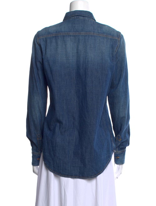 Closed Long Sleeve Button-Up Top