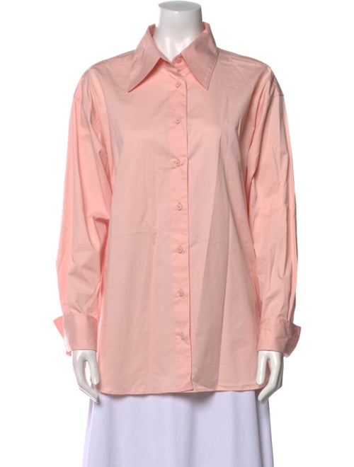 Closed Long Sleeve Button-Up Top