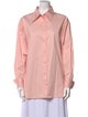 Closed Long Sleeve Button-Up Top