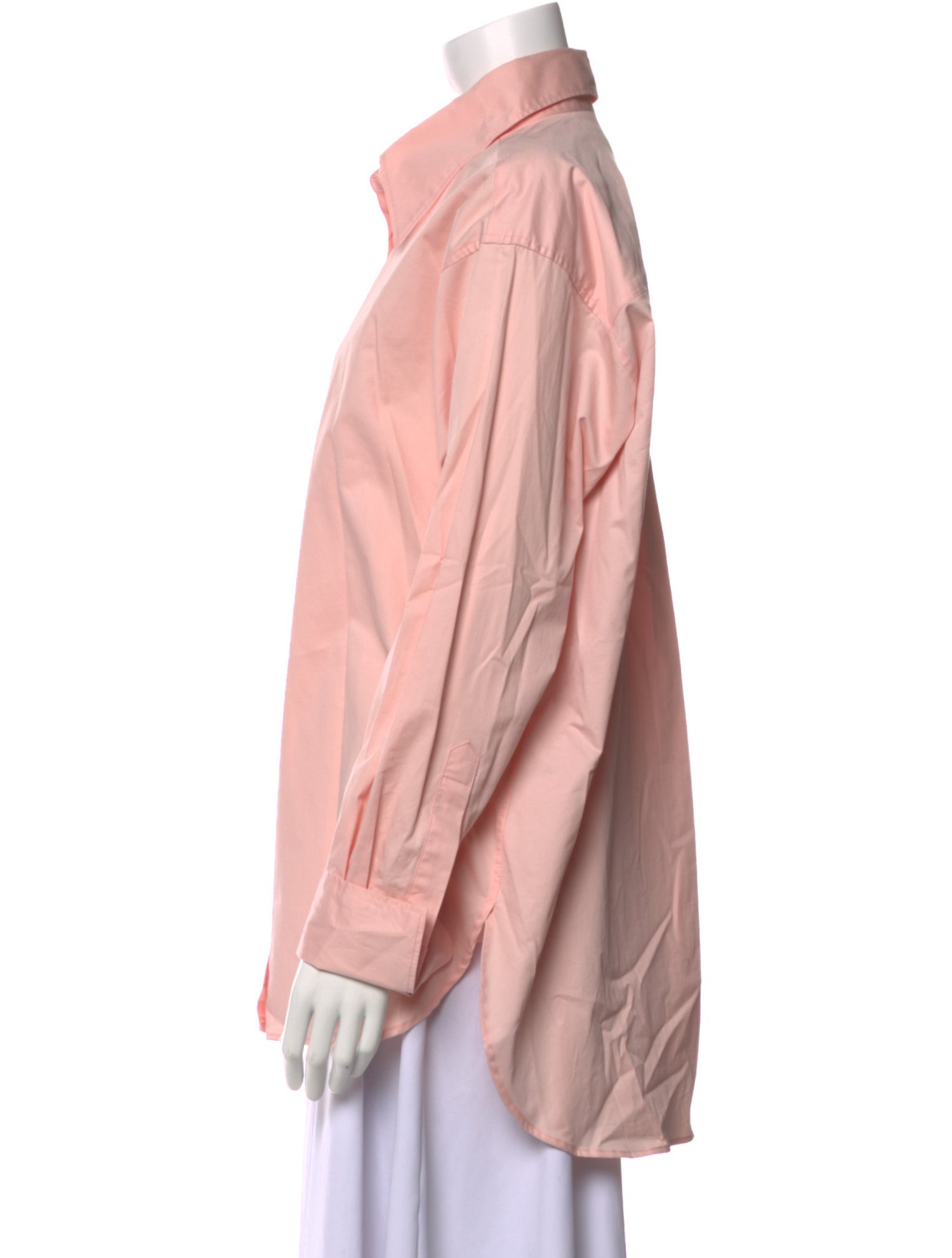 Closed Long Sleeve Button-Up Top