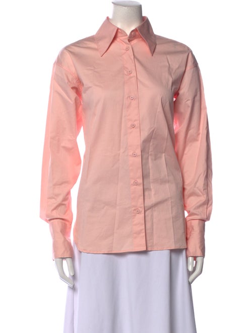 Closed Long Sleeve Button-Up Top
