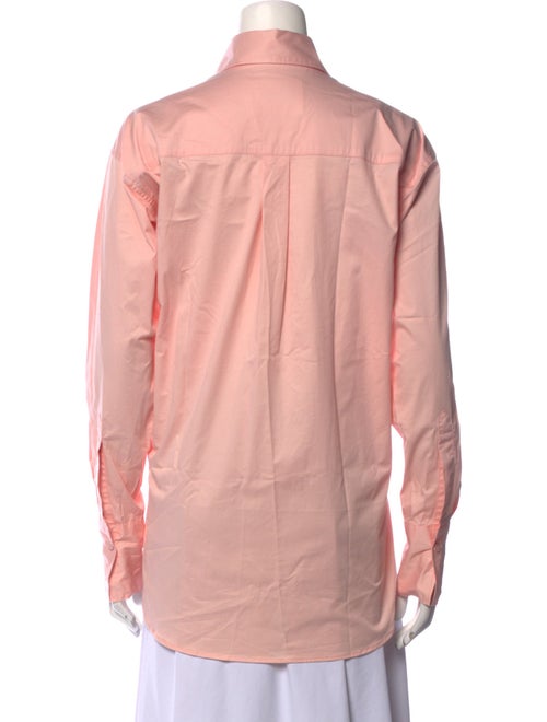 Closed Long Sleeve Button-Up Top