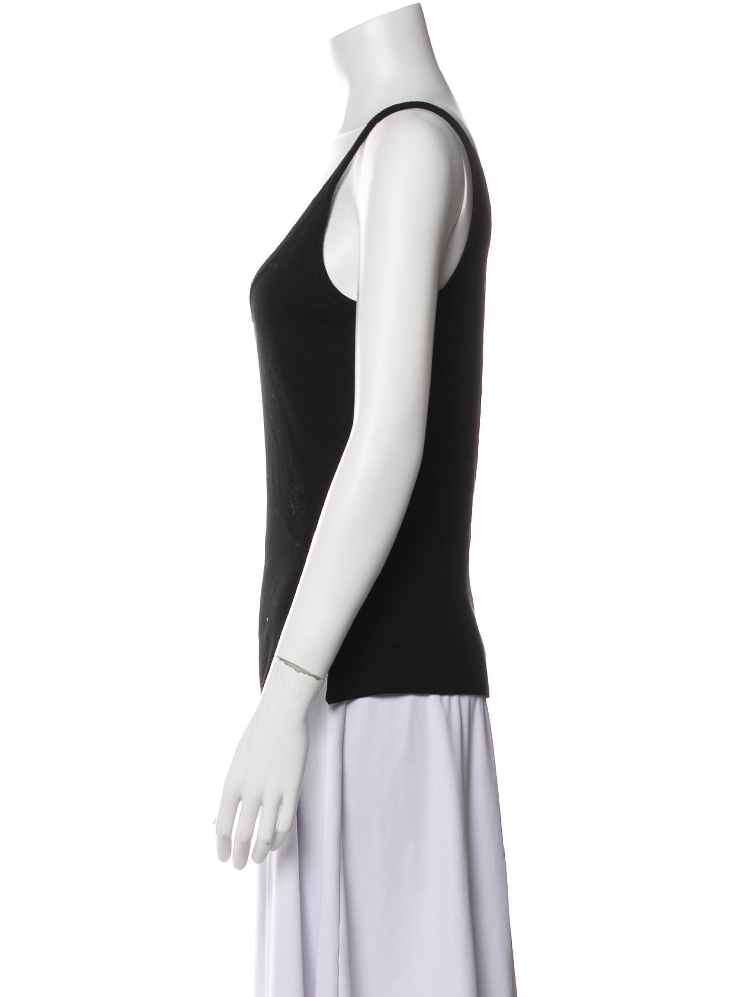 Closed Scoop Neck Sleeveless Top w/ Tags