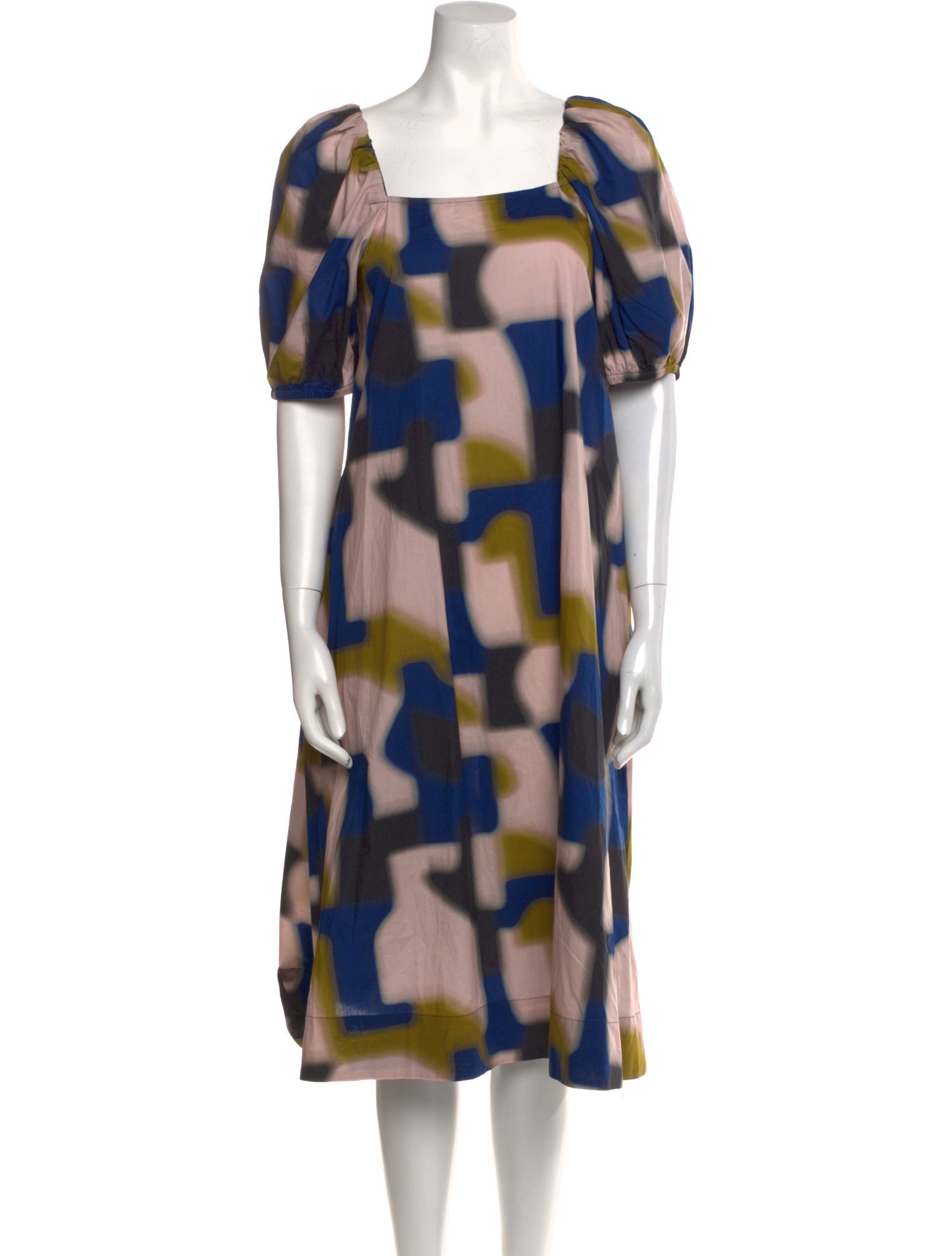 Closed Printed Midi Length Dress