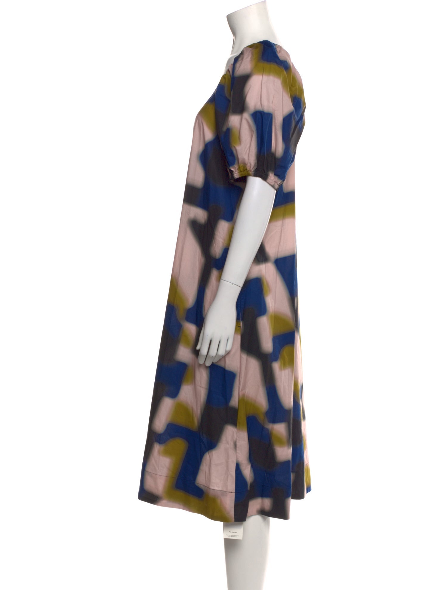 Closed Printed Midi Length Dress