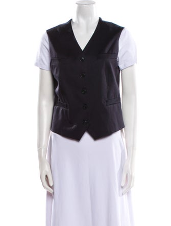Closed Colorblock Pattern Vest