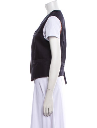Closed Colorblock Pattern Vest