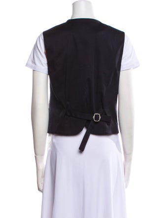 Closed Colorblock Pattern Vest