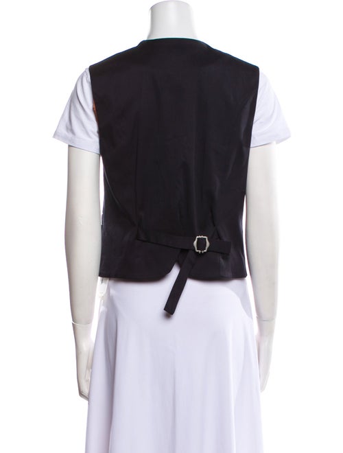 Closed Colorblock Pattern Vest