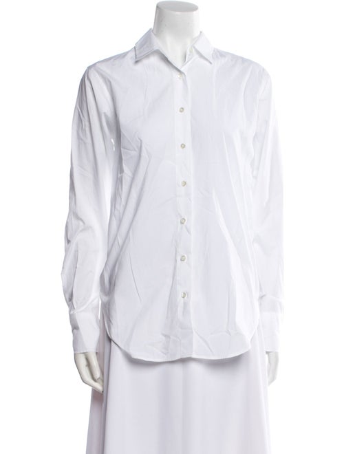 Closed Long Sleeve Button-Up Top