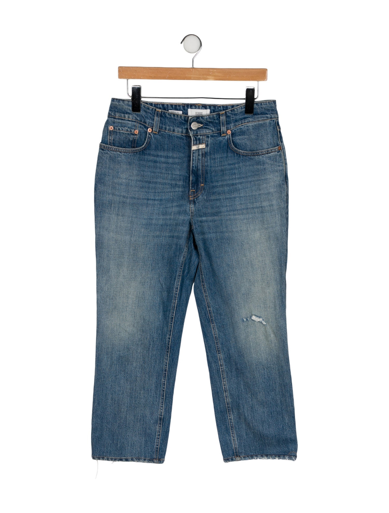 Closed High-Rise Straight Leg Jeans