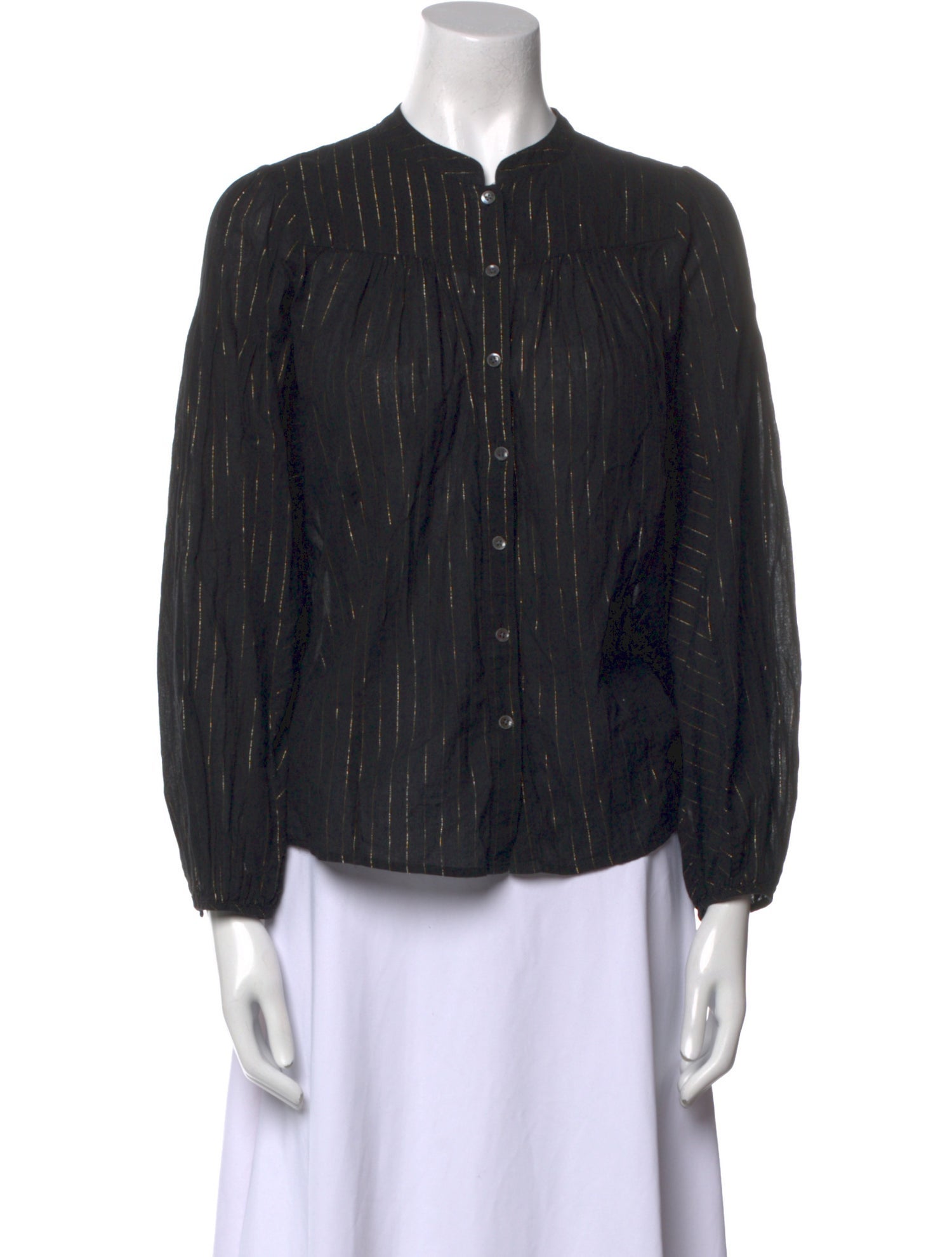 Closed Striped Crew Neck Blouse