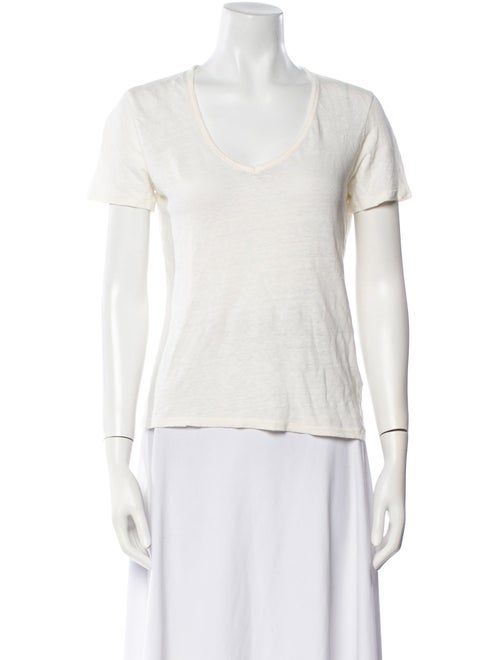 Closed Linen Scoop Neck T-Shirt