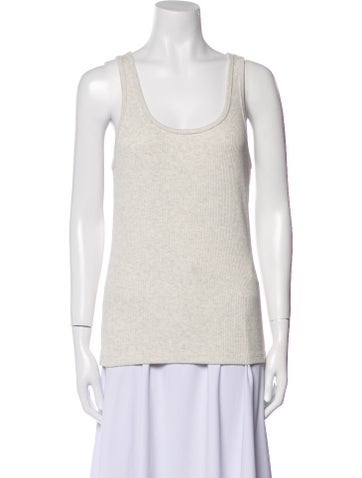 Closed Tops Scoop Neck Sleeveless Top L
