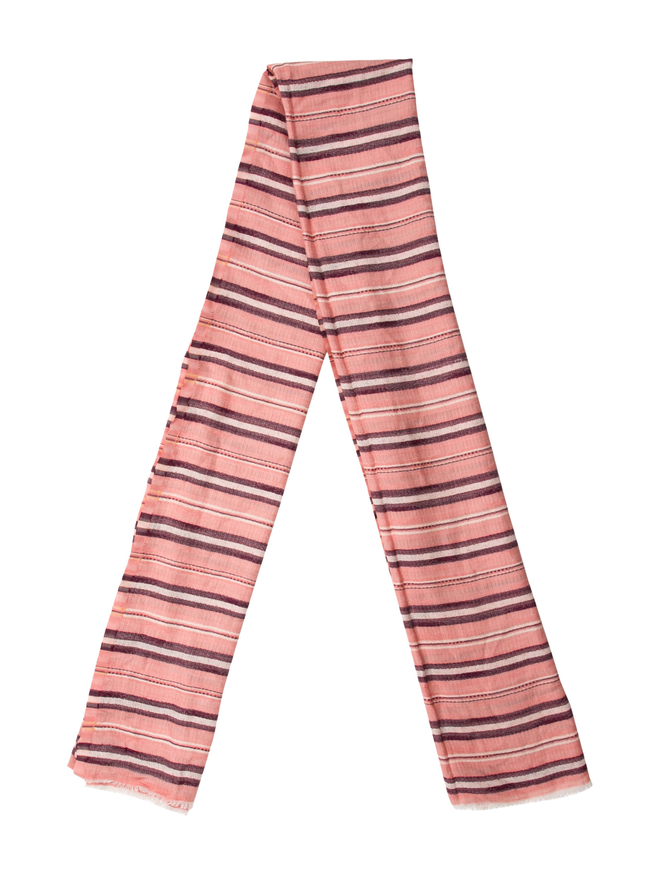 Closed Striped Scarf w/ Tags
