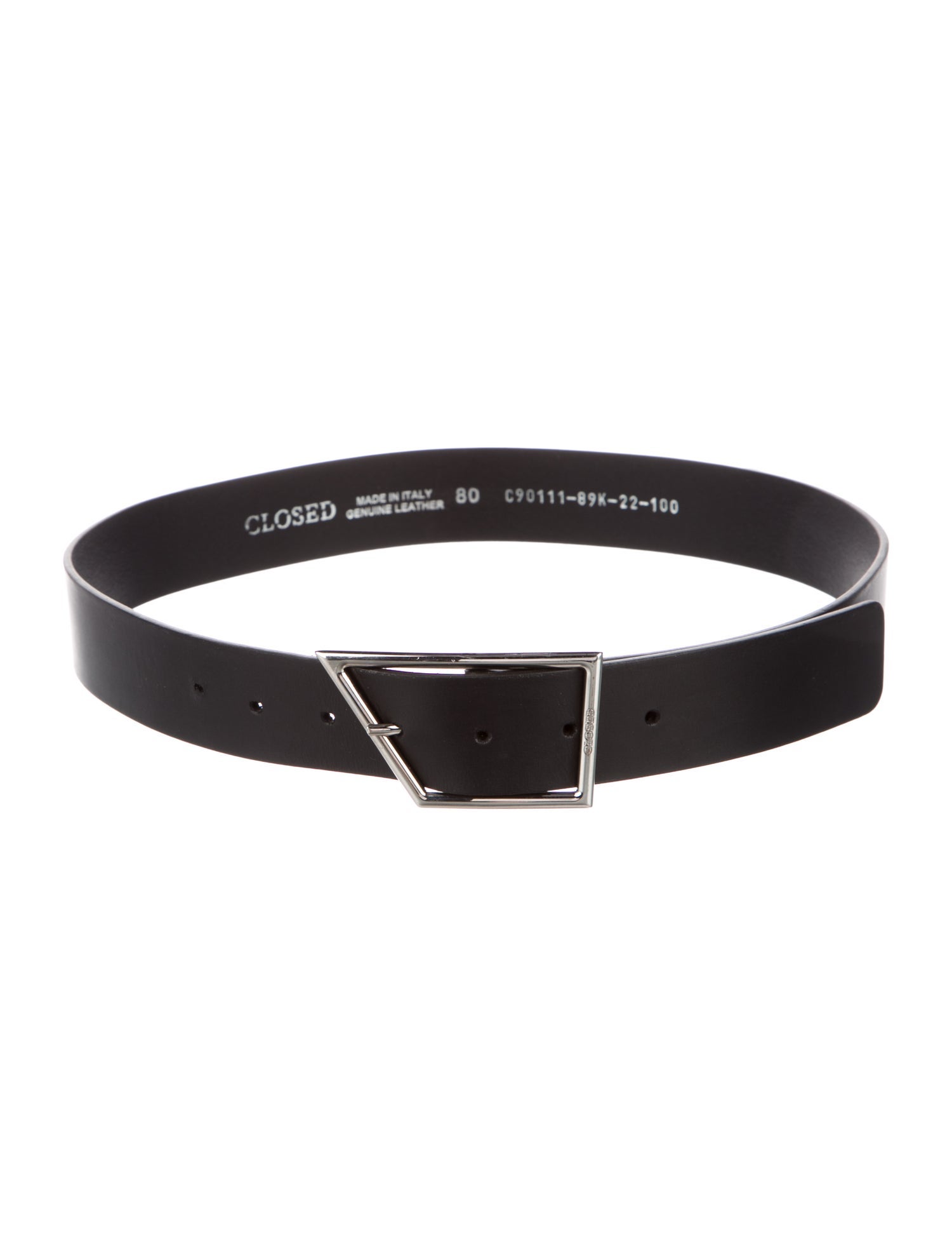 Closed Leather Belt