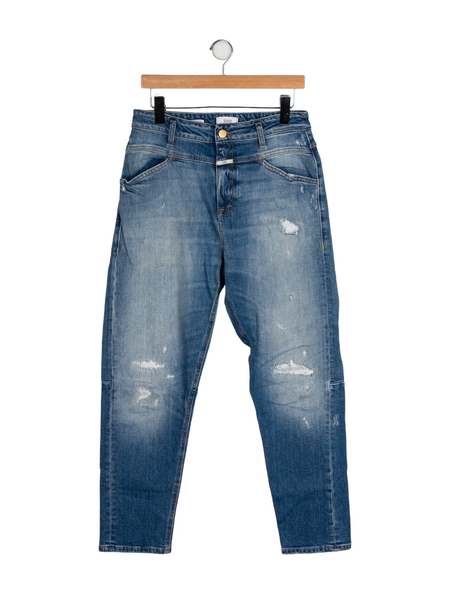 Closed High-Rise Straight Leg Jeans