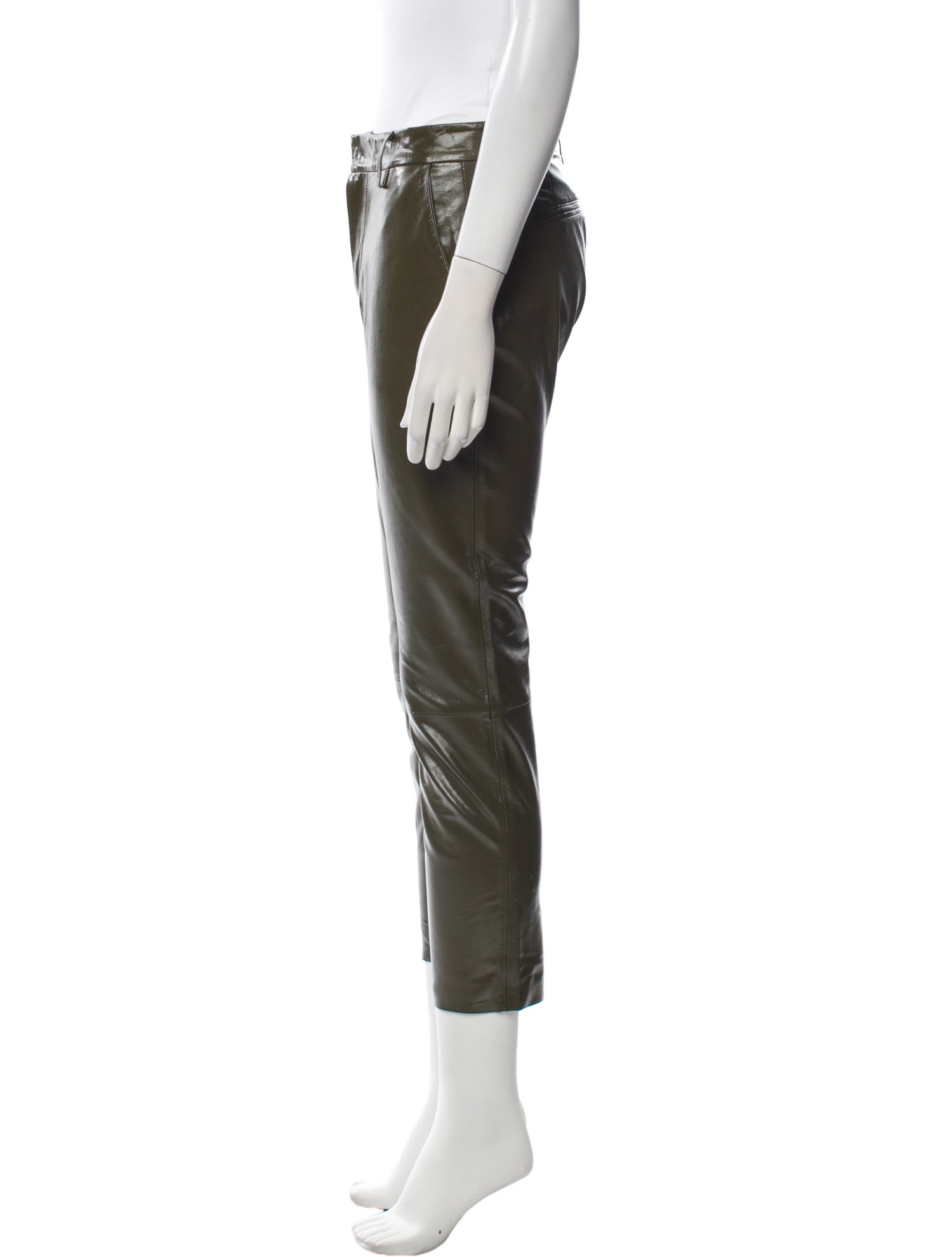 Closed Lamb Leather Straight Leg Pants