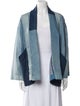 Closed Colorblock Pattern Jacket