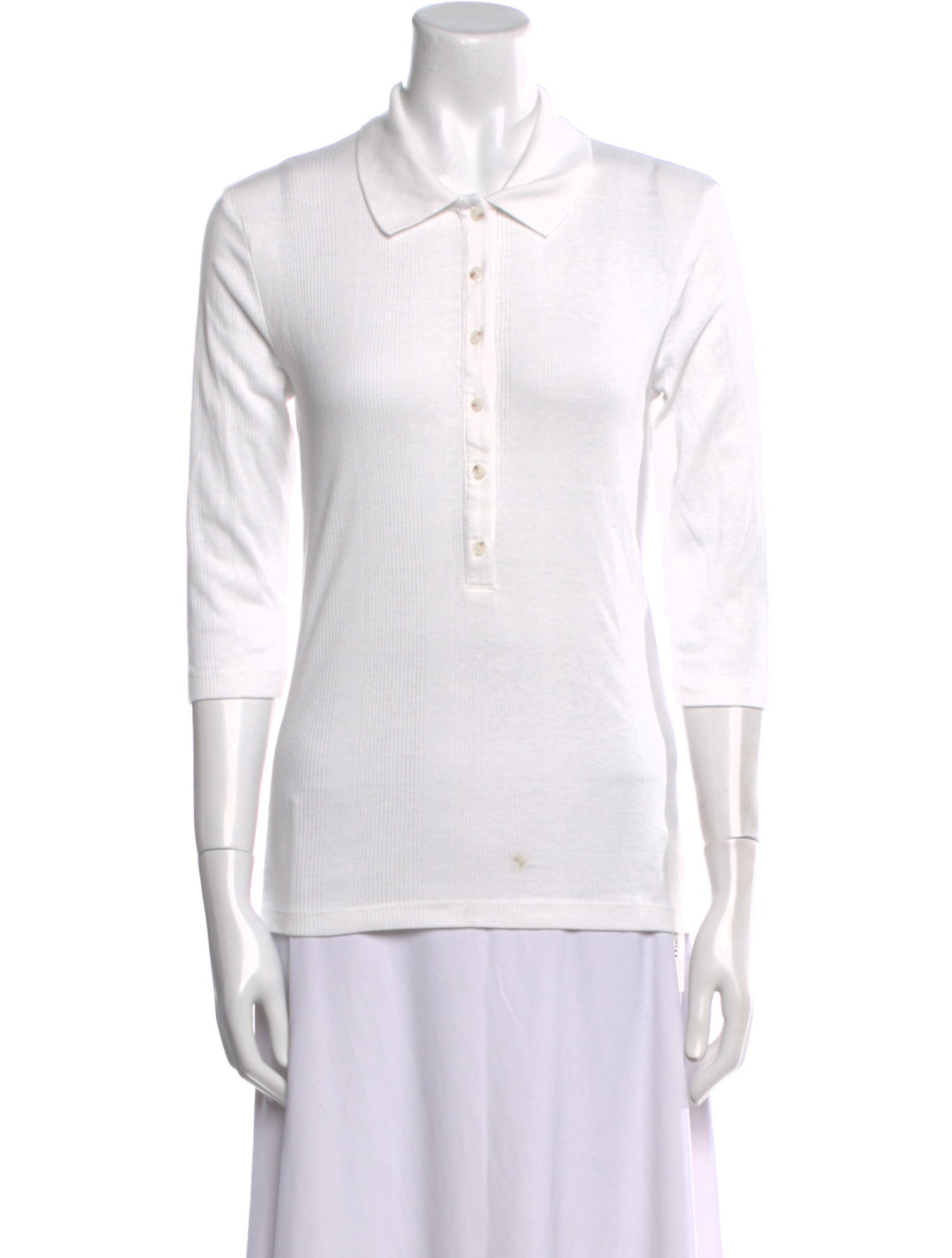 Closed Three-Quarter Sleeve Polo