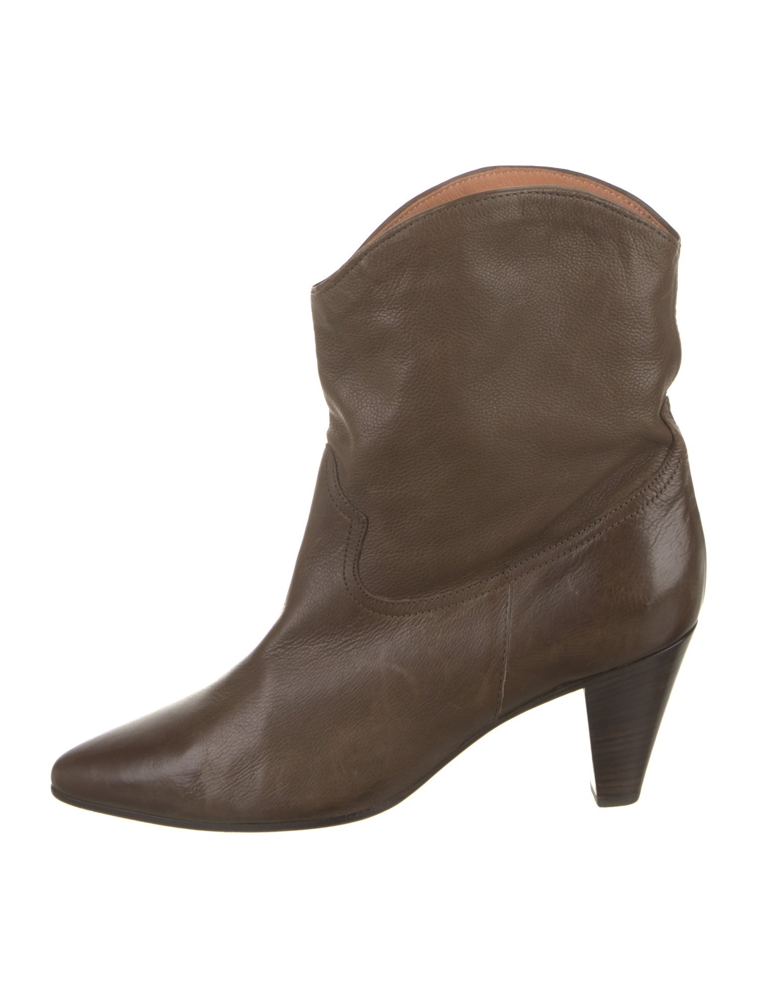 Closed Leather Western Boots