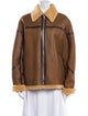 Closed Shearling Biker Jacket