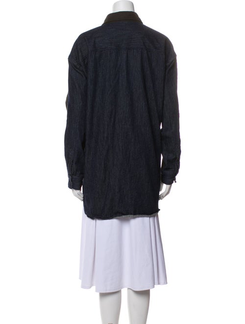 Closed Virgin Wool Long Sleeve Button-Up Top