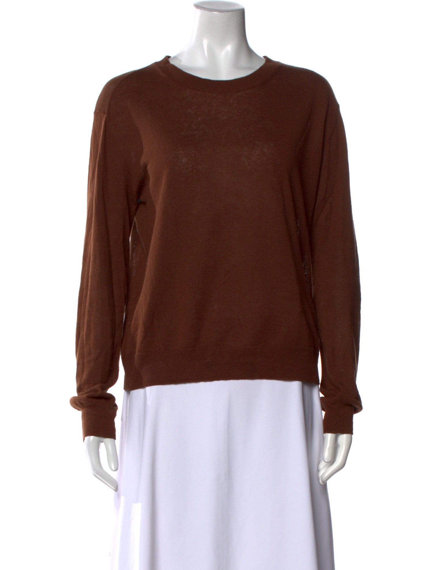 Closed Crew Neck Long Sleeve Sweatshirt