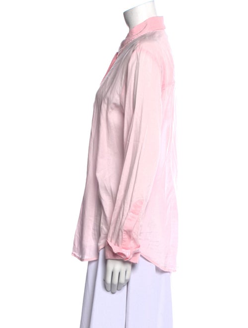 Closed Long Sleeve Button-Up Top