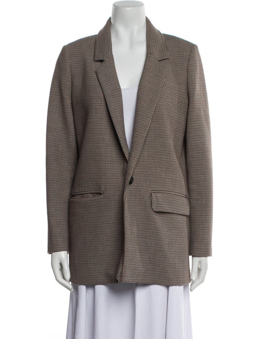 Closed Houndstooth Print Blazer