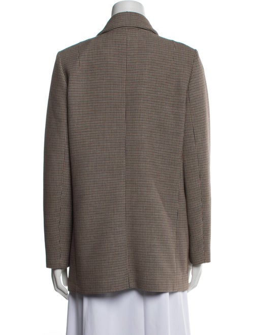 Closed Houndstooth Print Blazer